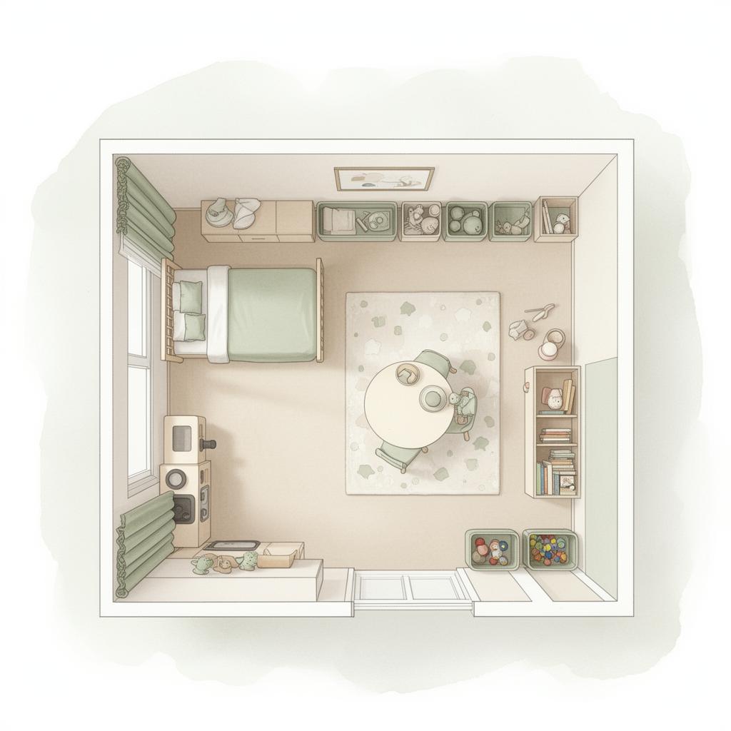 Room layout for Toddler Room